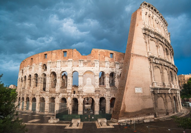 Colosseum in Rome - Stormy Sky and Dramatic Light